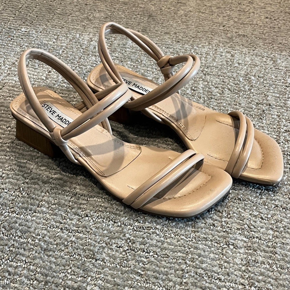 Steve Madden Nude Strappy Sandals